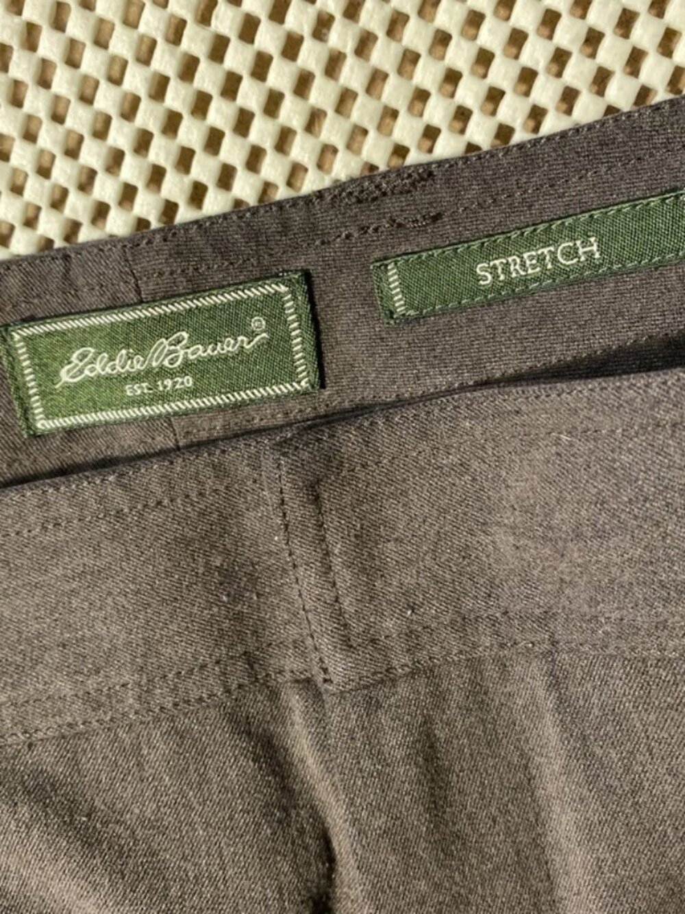 Eddie Bauer Stretch Pants Womens 14 Wide Leg Flap Pocket 4% Spandex - Picture 3 of 5